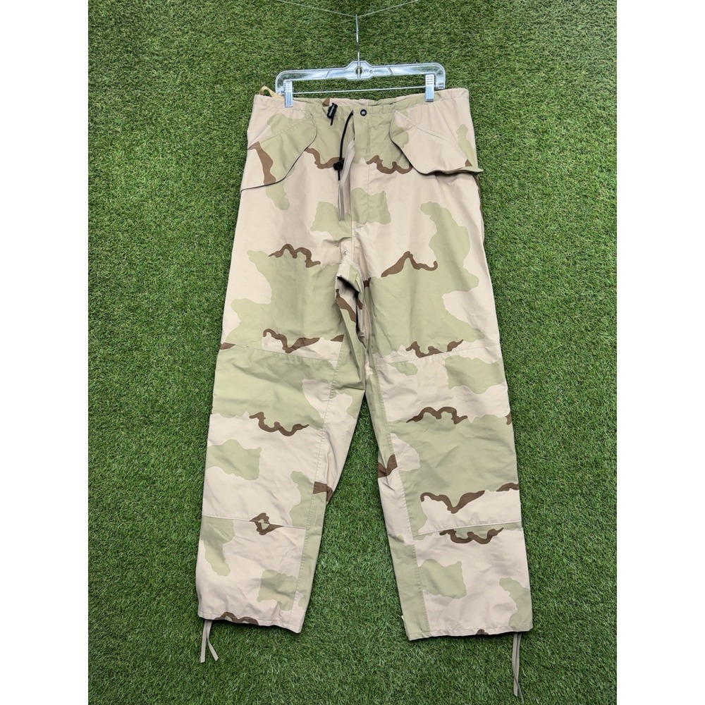 US Military GORTEX Extended Cold Weather Rain Pants Mens Medium Long Desert Camo